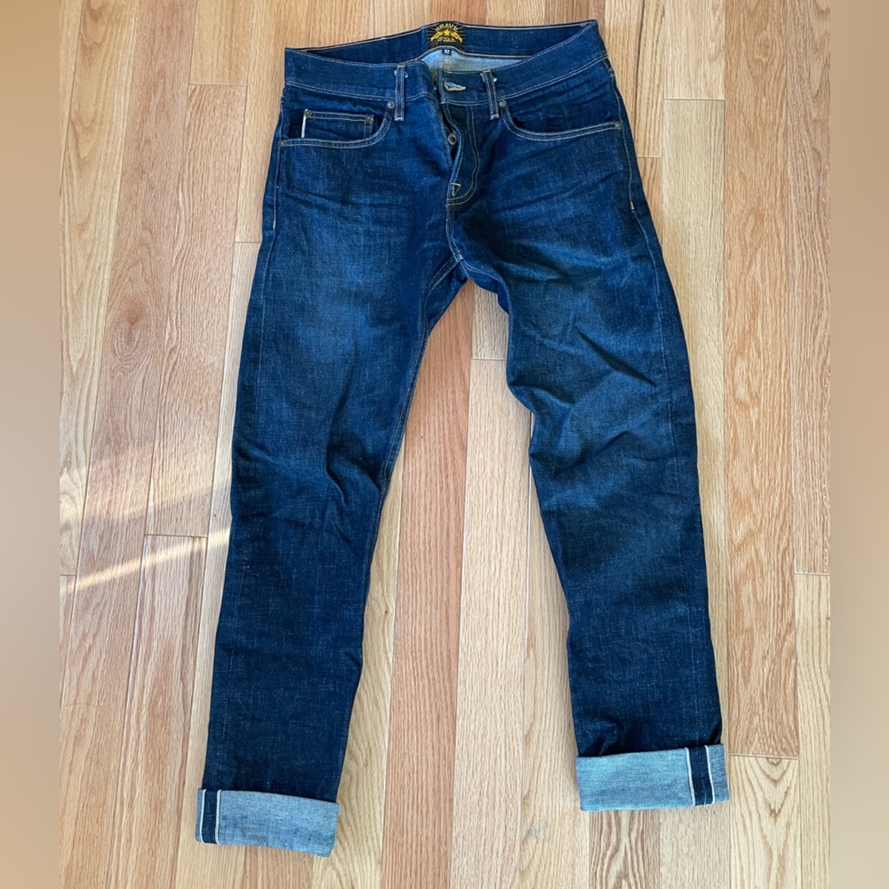 Brave Star Selvage Denim Jeans, 32x34, Skeleton Skinny Jeans, 15oz